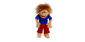 Smiley puppet doll.